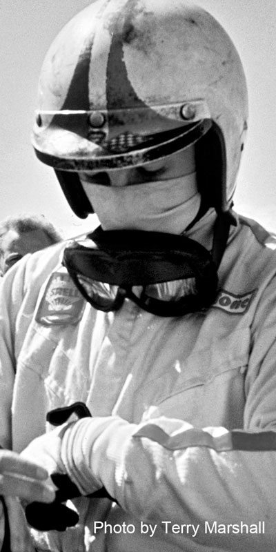 Chris Amon at Wigram - photo by Terry Marshall