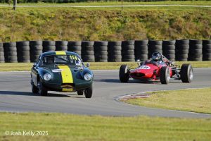 Peter Swaney with Hamish Pidgeon in pursuit